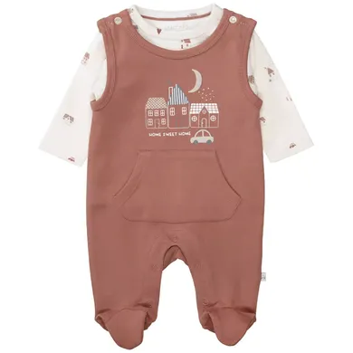 Strampler, STACCATO, Rot – Besonderheit: Set bestehend aus Strampler und Langarmshirt