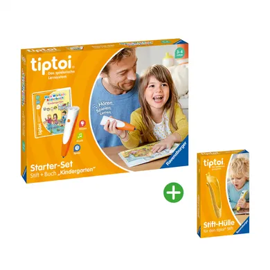 Soundbücher, Ravensburger, Gelb – Besonderheit: Set bestehend aus tiptoi® Starter-Set und gelber Stift-Hülle