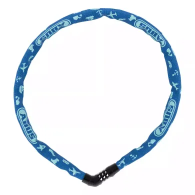 Fahrradfahren mit Kind, ABUS, Blau – Besonderheit: 4mm starke Vierkantkette aus Spezialstahl