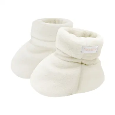 Babyschuhe, MaxiMo, Weiß – Besonderheit: aus weichem Fleece
