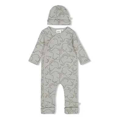 Overalls, FEETJE, Grau – Besonderheit: mit niedlicher Geschenk-Box