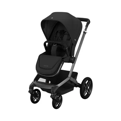 Kombi-Kinderwagen, MAXI-COSI Premium, Schwarz – Besonderheit: mit LumiRide System für verbesserte Sichtbarkeit und Federung