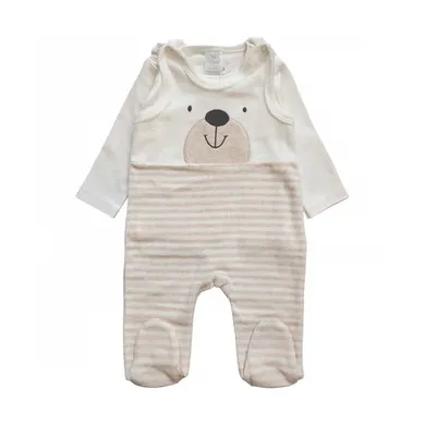 Strampler, LITTLE ONE, Beige – Besonderheit: Set bestehend aus Strampler und Langarmshirt