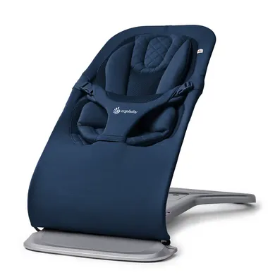 Wippen, ERGObaby, Blau – Besonderheit: Branchenführende ergonomische Unterstützung von Kopf bis Hüfte