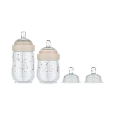 Babyfläschchen, MEPAL, Beige – Besonderheit: enthält 2 Babyflaschen mit jeweils 165 ml und 240 ml sowie 2 Sauger