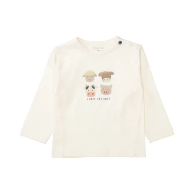 Langarmshirts, STACCATO, Beige – Besonderheit: aus 100% Baumwolle