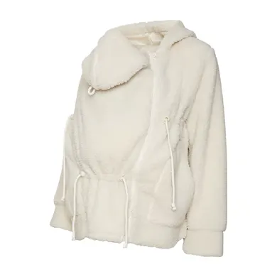 sonstige Umstandsmode, Mamalicious, Weiß – Besonderheit: 3-in-1 Outerwear Umstandsjacke