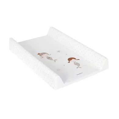 Wickelauflagen, Träumeland, Weiß – Besonderheit: wasserdichte, phthalatfreie PVC-Oberfläche