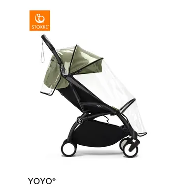 Regen- & Kälteschutz, STOKKE, Schwarz – Besonderheit: einfache Montage am YOYO³ 6+ Textilset