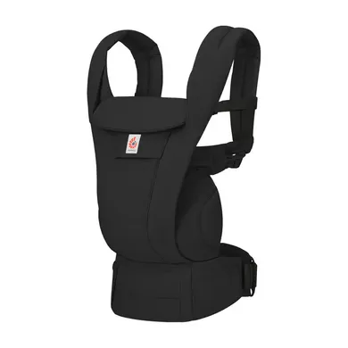 Fullbuckle Tragen, ERGObaby, Schwarz – Besonderheit: 4 ergonomische Tragepositionen (nach innen, nach außen, auf dem Rücken, auf der Hüfte) mit Lendenwirbelstütze zur Entlastung des Trägers