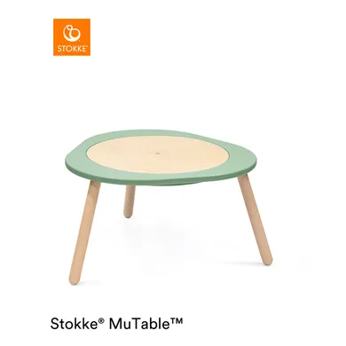 Kindertische, STOKKE, Grün – Besonderheit: wächst mit deinem Kind mit