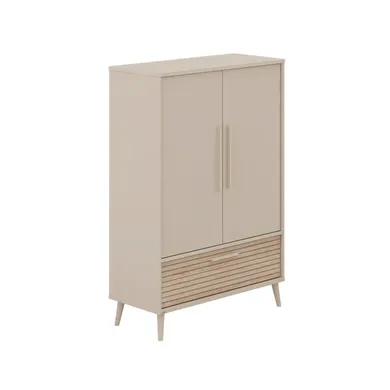 2-türige Kleiderschränke, PAIDI, Beige – Besonderheit: 2 Türen, 1 Schublade, 1 Mittelwand, 2 Einlegeböden, 1 Kleiderstange