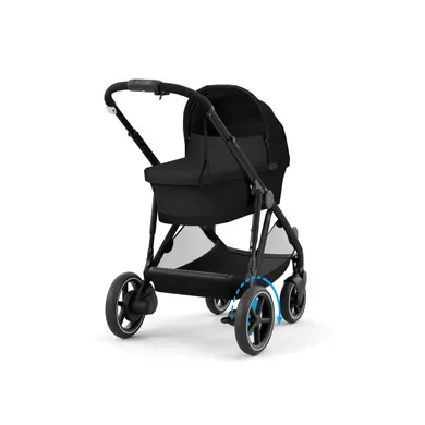Kombi-Kinderwagen, cybex PLATINUM, Schwarz – Besonderheit: Set bestehend aus Sportwagen und Wanne