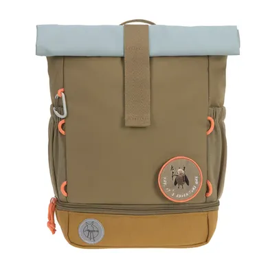 Kinderrucksäcke, LÄSSIG, Grün – Besonderheit: flexible Rolltop Öffnung