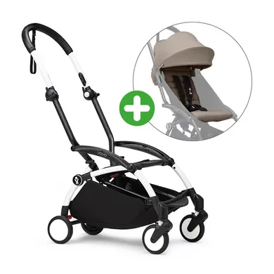 Buggys, STOKKE, Beige – Besonderheit: Set bestehend aus YOYO³ Gestell und YOYO³ 6+ Textil-Set