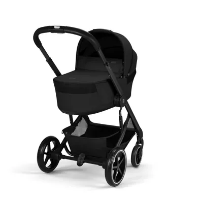 Kombi-Kinderwagen, cybex, Schwarz – Besonderheit: faltbare Babywanne