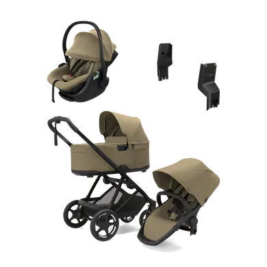 Kinderwagen Komplettsets, THULE, Grün – Besonderheit: Set bestehend aus Kombi-Kinderwagen, Babyschale und Adaptern
