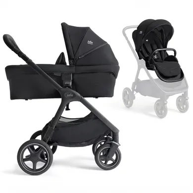 Kombi-Kinderwagen, Joie signature, Schwarz – Besonderheit: Mesh-Einsätze und Allwetterverdeck bieten idealen Schutz bei jedem Wetter