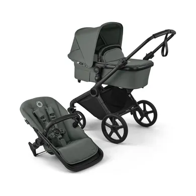 Kombi-Kinderwagen, bugaboo, Grün – Besonderheit: ergonomischer, wendbarer und verstellbarer gepolsterter Sitz