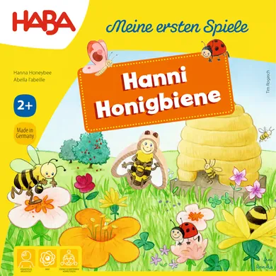 Kinderspiele, HABA, Mehrfarbig – Besonderheit: mit niedlicher Hanni Honigbiene aus Holz