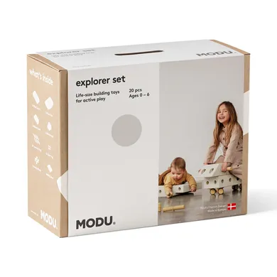 Schaumstoff Bausteine, MODU, Beige – Besonderheit: 20-teiliges Set zum Bauen von Fahrzeugen und Balance-Spielzeugen