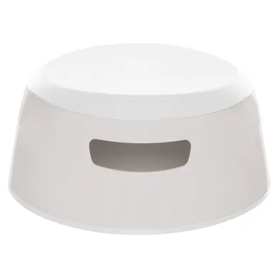 Tritthocker, LUMA, Weiß – Besonderheit: modernes, schlichtes Design
