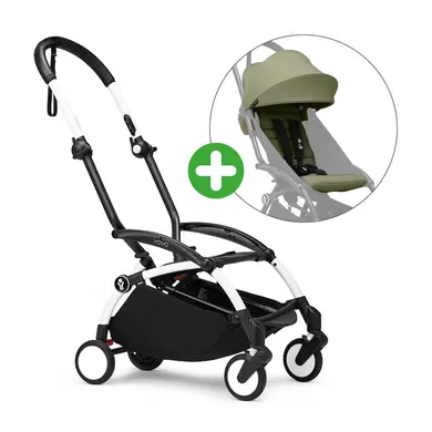 Buggys, STOKKE, Grün – Besonderheit: Set bestehend aus YOYO³ Gestell und YOYO³ 6+ Textil-Set