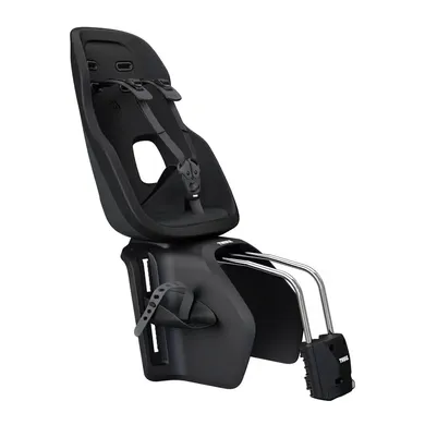 Fahrradsitze, THULE, Schwarz – Besonderheit: mitwachsender Thule Fahrradkindersitz zur Rahmenmontage