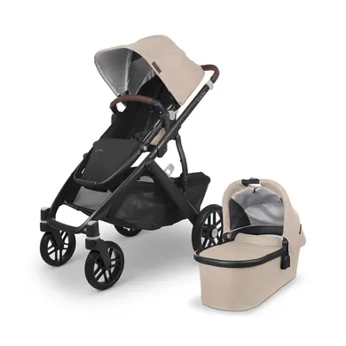 Zwillingswagen & Geschwisterwagen, UPPAbaby, Beige – Besonderheit: inkl. Insekten- und Regenschutz