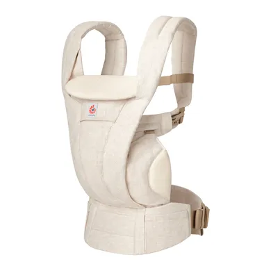 Fullbuckle Tragen, ERGObaby, Beige – Besonderheit: 4 ergonomische Tragepositionen (nach innen, nach außen, auf dem Rücken, auf der Hüfte) mit Lendenwirbelstütze zur Entlastung des Trägers