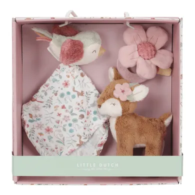 Beißringe, LITTLE DUTCH, Pink – Besonderheit: bestehend aus einem Schmusetuch, Kuscheltier und Beißring