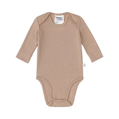 Langarmbodys, LÄSSIG, Braun – Besonderheit: aus TENCEL™ Lyocell