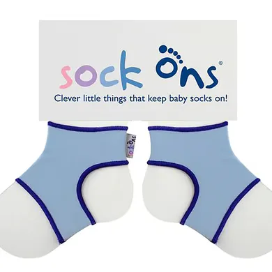 Socken & Strumpfhosen, sock ons, Blau – Besonderheit: Sockenhalter