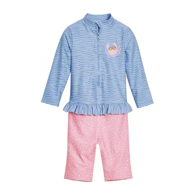 Schwimmanzüge & -shirts, Playshoes, Blau – Besonderheit: langer Reißverschluss mit Kinnschutz