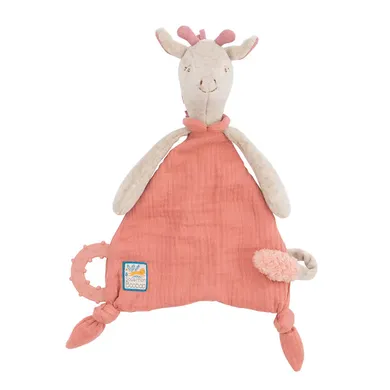 Schmusetücher, Moulin Roty, Pink – Besonderheit: mit Schnullerhalter