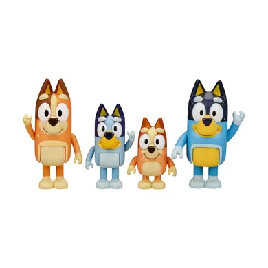 Spielfiguren, Moose, Mehrfarbig – Besonderheit: enthält die Spielfiguren Bluey, Bingo sowie Mama Chilli und Papa Bandit