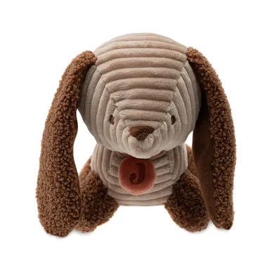 Kuscheltiere, jollein, Braun – Besonderheit: aus weichem Rippstoff in Biscuit mit Bouclé-Ohren