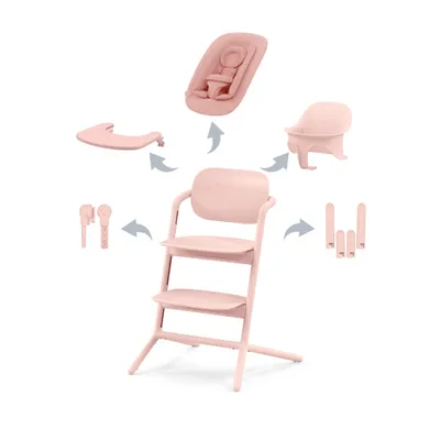 Treppenhochstühle, cybex, Pink – Besonderheit: mitwachsender Hochstuhl zur lebenslangen Nutzung ab Geburt