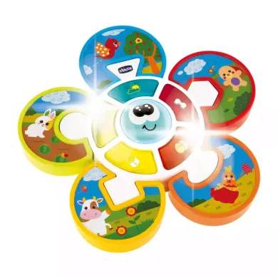 Kinderspielzeug, chicco, Mehrfarbig – Besonderheit: mit Lichtern, Geräuschen und Sortier-Aktivitäten