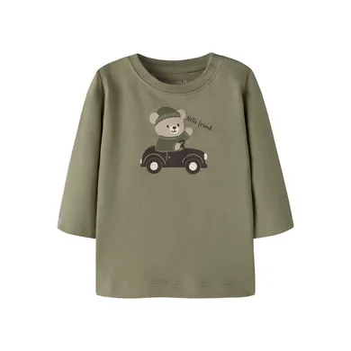 Langarmshirts, name it, Grün – Besonderheit: Druckknöpfe an der Schulter
