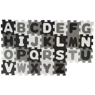 Puzzlematten, bieco, Grau – Besonderheit: 26 teilig