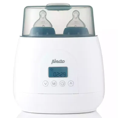 Babykostwärmer, Alecto baby, Weiß – Besonderheit: inkl. Dampfdeckel und Warmhaltefunktion