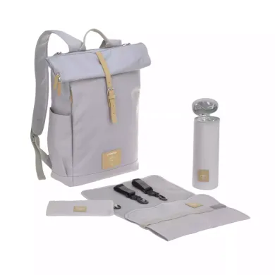 Wickeltaschen, LÄSSIG, Grau – Besonderheit: zahlreiche Staufächer