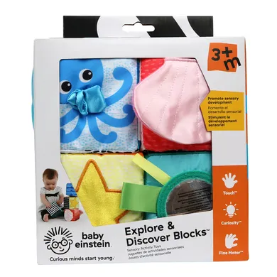Kuscheltiere, baby einstein, Blau – Besonderheit: viele verschiedene Möglichkeiten zum Spielen und Entdecken