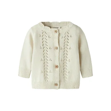 Sweat-, Fleece- & Strickjacken, Lil' Atelier, Beige – Besonderheit: durchgehende Knopfleiste