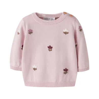Strickpullover, name it, Pink – Besonderheit: mit Knopfleiste