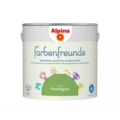 Wandfarben, Alpina, Grün – Besonderheit: Wandfarbe speziell für Kinderzimmer