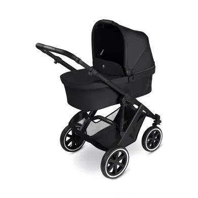 Kombi-Kinderwagen, ABC DESIGN, Schwarz – Besonderheit: mit HappyBelt® 5-Punkt-Gurtsystem