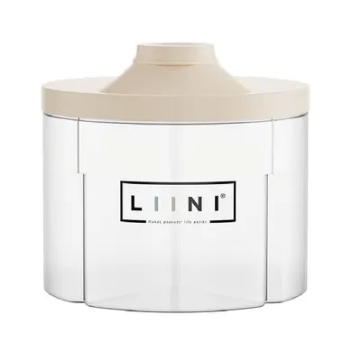 Milchpulver Portionierer, LIINI, Beige – Besonderheit: 4 separate Aufbewahrungsbereiche