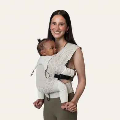 Babytragen, FLYBABY, Beige – Besonderheit: flexibel anpassbar und komfortabel